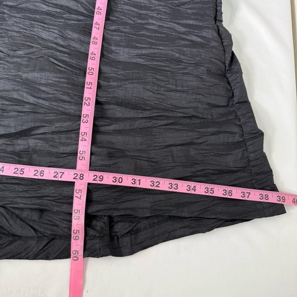 Vintage Alex Evenings Black Crinkle Cocktail Formal Maxi Mermaid Dress Size 12 - Picture 16 of 16